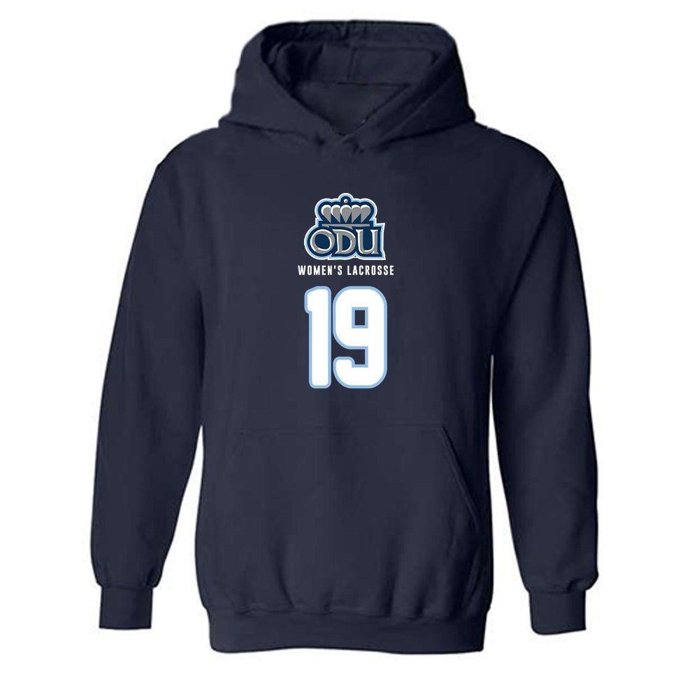 Old Dominion - NCAA Women's Lacrosse : Sophia Licardi - Replica Shersey Hooded Sweatshirt-0