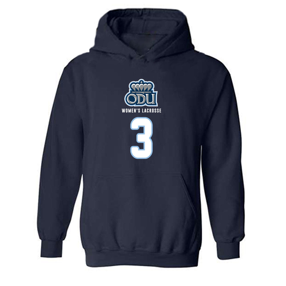 Old Dominion - NCAA Women's Lacrosse : Juliana Mills - Replica Shersey Hooded Sweatshirt-0