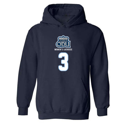 Old Dominion - NCAA Women's Lacrosse : Juliana Mills - Replica Shersey Hooded Sweatshirt-0