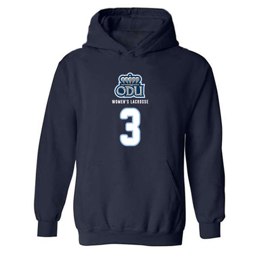 Old Dominion - NCAA Women's Lacrosse : Juliana Mills - Replica Shersey Hooded Sweatshirt-0