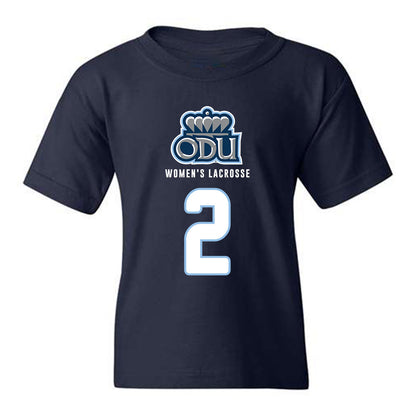 Old Dominion - NCAA Women's Lacrosse : Lydia Laney - Replica Shersey Youth T-Shirt