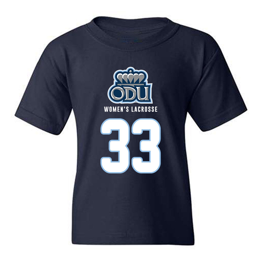 Old Dominion - NCAA Women's Lacrosse : Natalie Calandra-Ryan - Replica Shersey Youth T-Shirt-0
