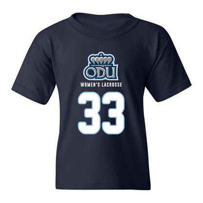 Old Dominion - NCAA Women's Lacrosse : Natalie Calandra-Ryan - Replica Shersey Youth T-Shirt-0