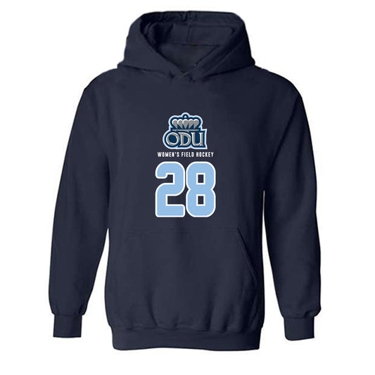 Old Dominion - NCAA Women's Field Hockey : Josie Painter - Replica Shersey Hooded Sweatshirt-0