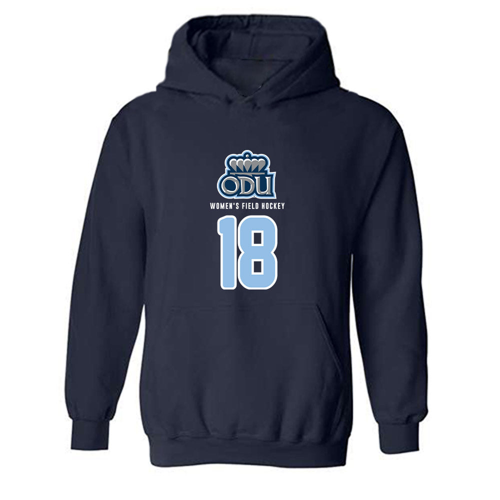 Old Dominion - NCAA Women's Field Hockey : Katie Bates - Replica Shersey Hooded Sweatshirt-0