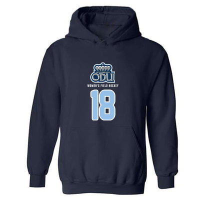 Old Dominion - NCAA Women's Field Hockey : Katie Bates - Replica Shersey Hooded Sweatshirt-0