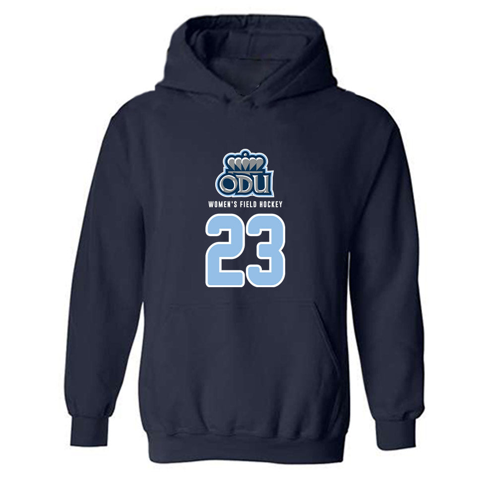 Old Dominion - NCAA Women's Field Hockey : Claire Hitchings - Replica Shersey Hooded Sweatshirt-0