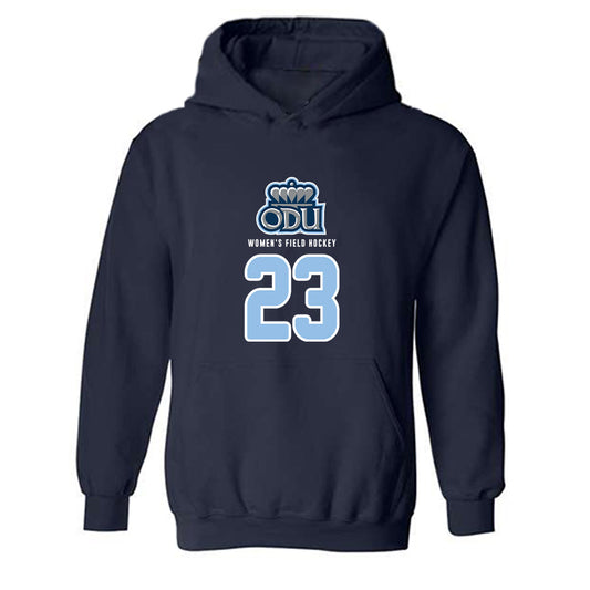 Old Dominion - NCAA Women's Field Hockey : Claire Hitchings - Replica Shersey Hooded Sweatshirt-0