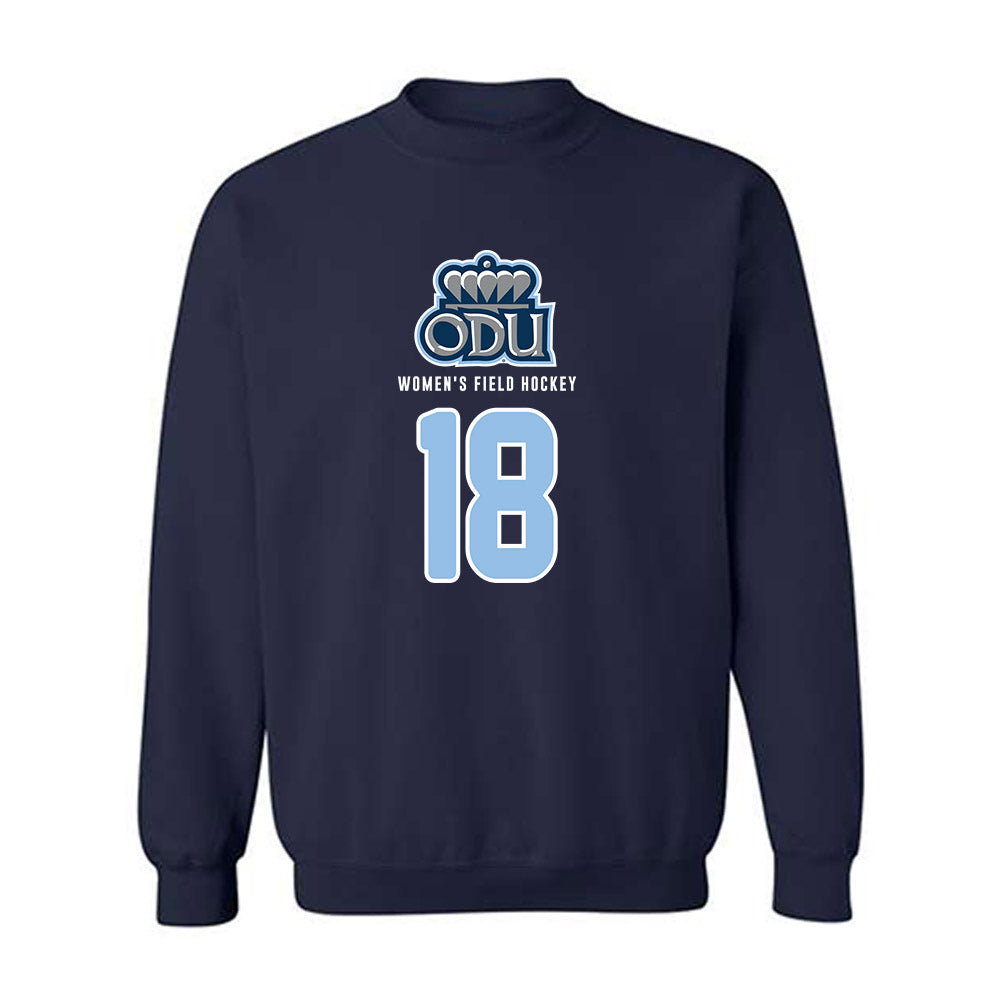 Old Dominion - NCAA Women's Field Hockey : Katie Bates - Replica Shersey Crewneck Sweatshirt-0