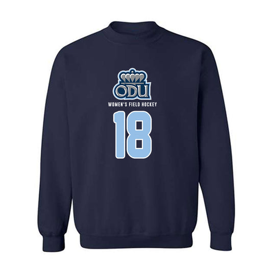 Old Dominion - NCAA Women's Field Hockey : Katie Bates - Replica Shersey Crewneck Sweatshirt-0