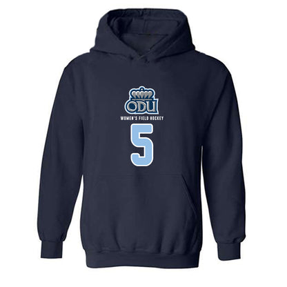 Old Dominion - NCAA Women's Field Hockey : Serena Langendoen - Replica Shersey Hooded Sweatshirt-0