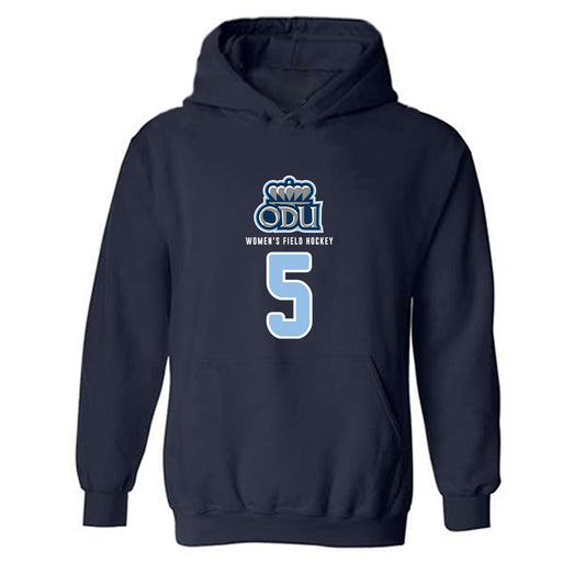 Old Dominion - NCAA Women's Field Hockey : Serena Langendoen - Replica Shersey Hooded Sweatshirt-0