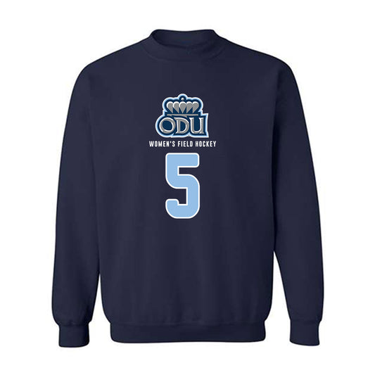 Old Dominion - NCAA Women's Field Hockey : Serena Langendoen - Replica Shersey Crewneck Sweatshirt-0