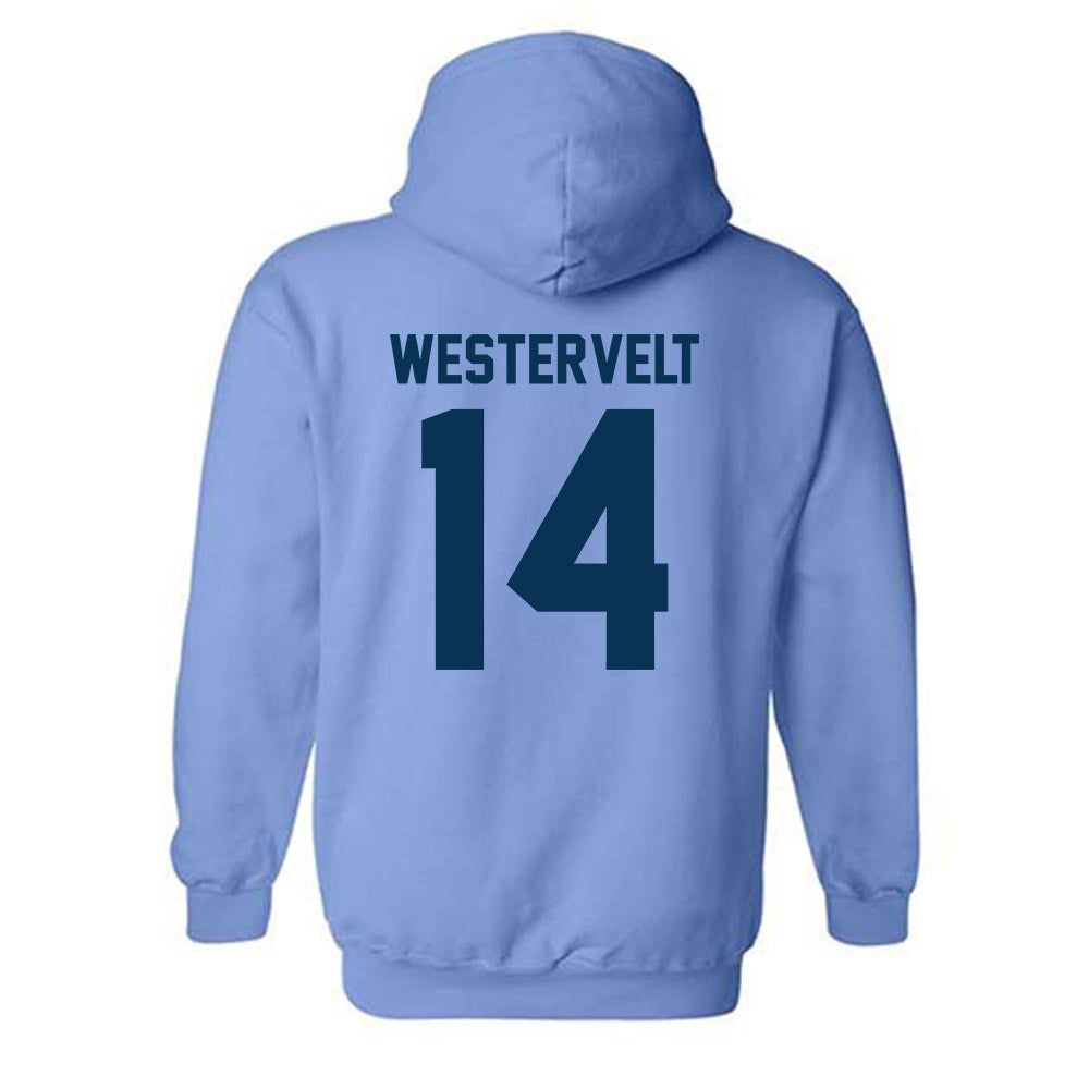 Old Dominion - NCAA Women's Lacrosse : Anna Westervelt - Classic Shersey Hooded Sweatshirt-1