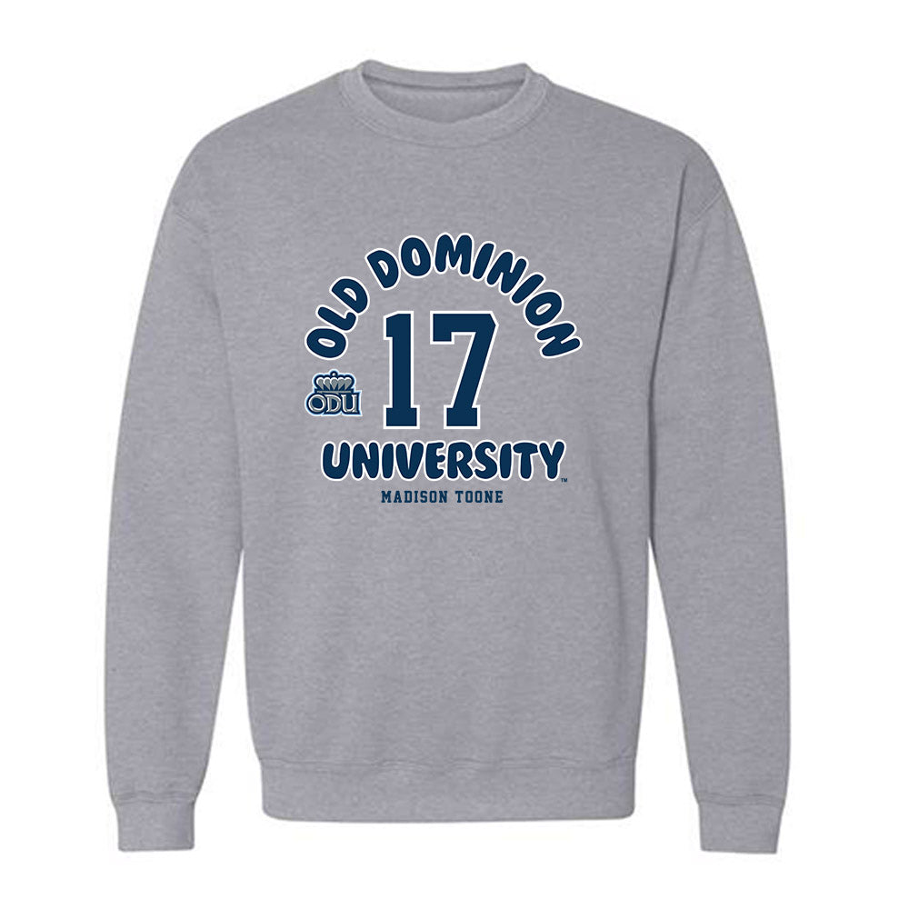 Old Dominion - NCAA Women's Soccer : Madison Toone - Fashion Shersey Crewneck Sweatshirt