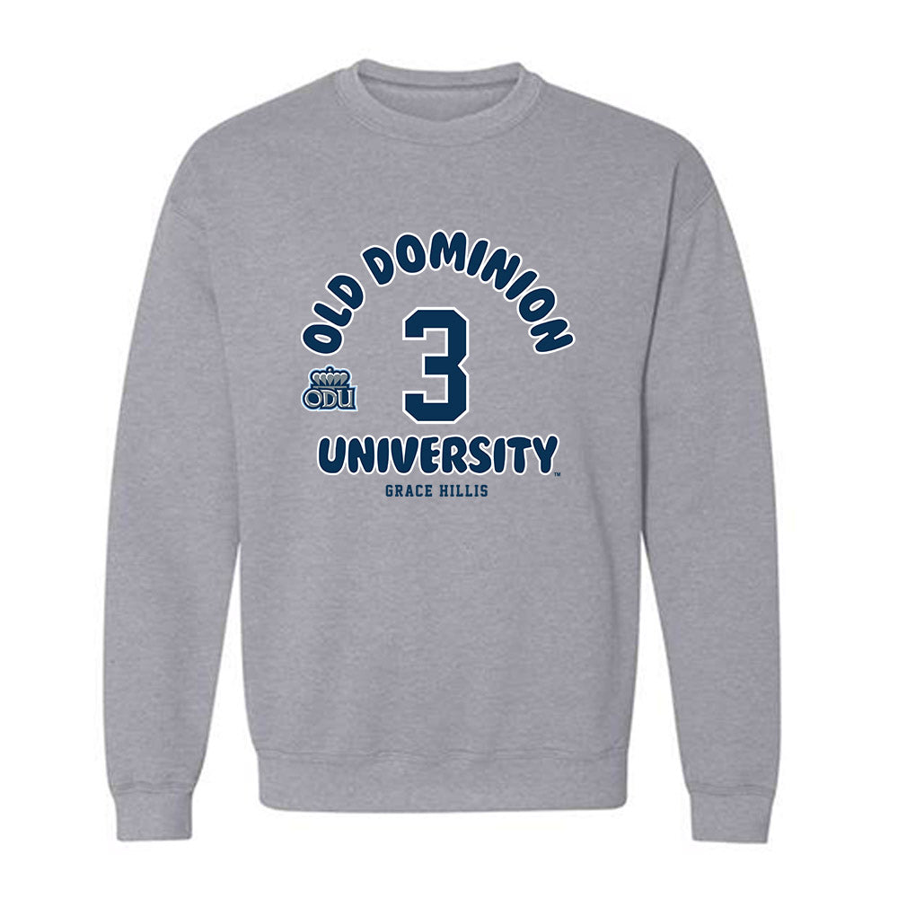 Old Dominion - NCAA Women's Soccer : Grace Hillis - Fashion Shersey Crewneck Sweatshirt-0