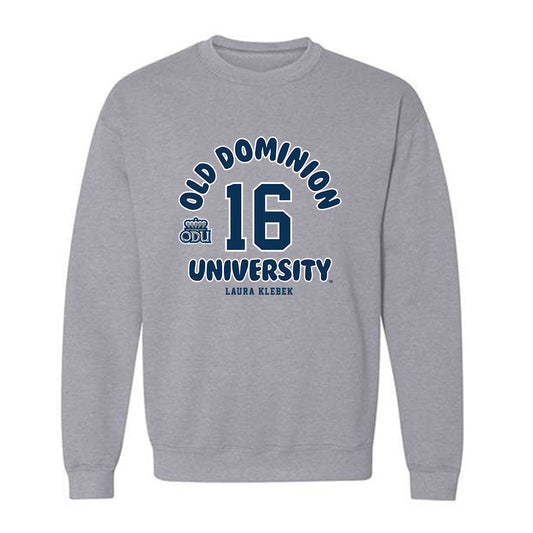 Old Dominion - NCAA Women's Soccer : Laura Klebek - Fashion Shersey Crewneck Sweatshirt-0