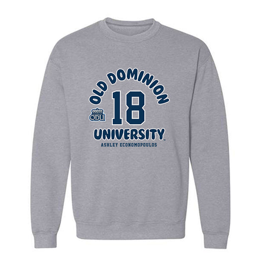 Old Dominion - NCAA Women's Soccer : Ashley Economopoulos - Fashion Shersey Crewneck Sweatshirt-0