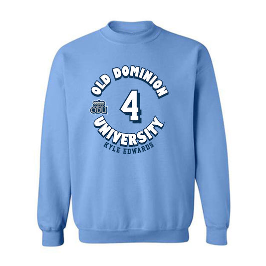Old Dominion - NCAA Baseball : Kyle Edwards - Fashion Shersey Crewneck Sweatshirt-0