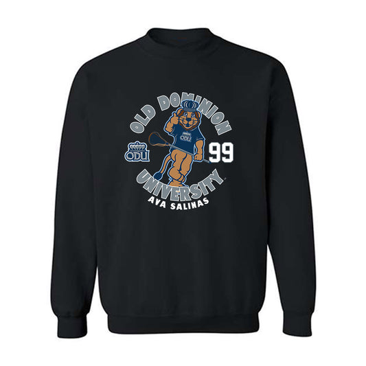 Old Dominion - NCAA Women's Lacrosse : Ava Salinas - Fashion Shersey Crewneck Sweatshirt-0