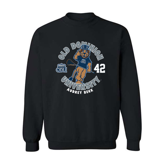 Old Dominion - NCAA Women's Lacrosse : Audrey Beck - Fashion Shersey Crewneck Sweatshirt-0