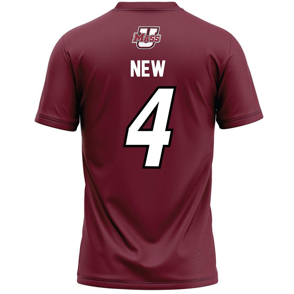 UMass - NCAA Men's Lacrosse : Blaise New - Maroon Lacrosse Jersey