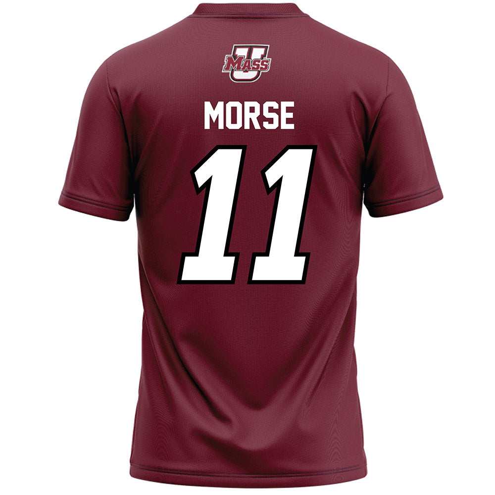UMass - NCAA Men's Lacrosse : Will Morse - Maroon Lacrosse Jersey -1