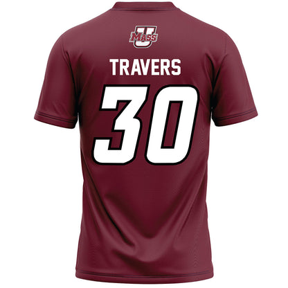 UMass - NCAA Men's Lacrosse : Robbie Travers - Maroon Lacrosse Jersey