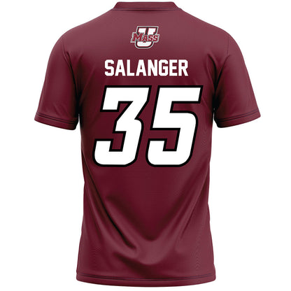 UMass - NCAA Men's Lacrosse : Owen Salanger - Maroon Lacrosse Jersey