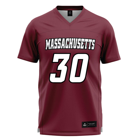 UMass - NCAA Men's Lacrosse : Cole Wittlinger - Maroon Lacrosse Jersey -0