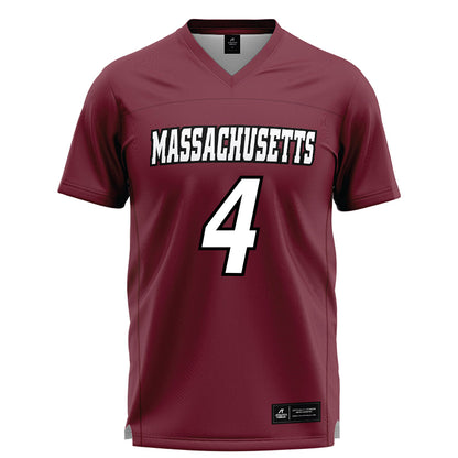 UMass - NCAA Men's Lacrosse : Blaise New - Maroon Lacrosse Jersey