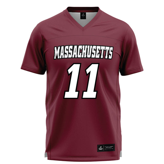 UMass - NCAA Men's Lacrosse : Jordan Dean - Maroon Lacrosse Jersey