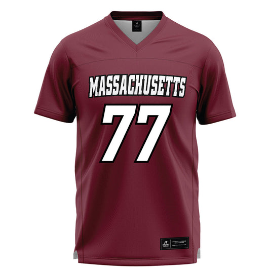UMass - NCAA Men's Lacrosse : Jimmy Elliott - Maroon Lacrosse Jersey -0