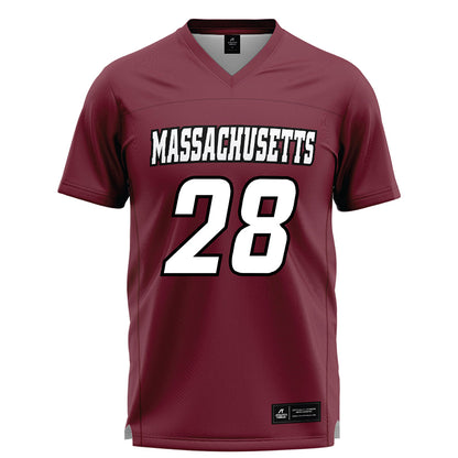 UMass - NCAA Men's Lacrosse : Xander Johnson - Maroon Lacrosse Jersey