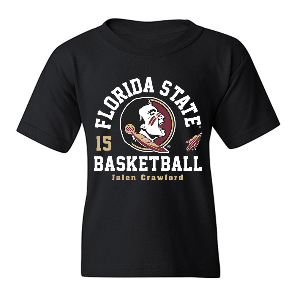 FSU - NCAA Men's Basketball : Jalen Crawford - Classic Fashion Shersey Youth T-Shirt-0