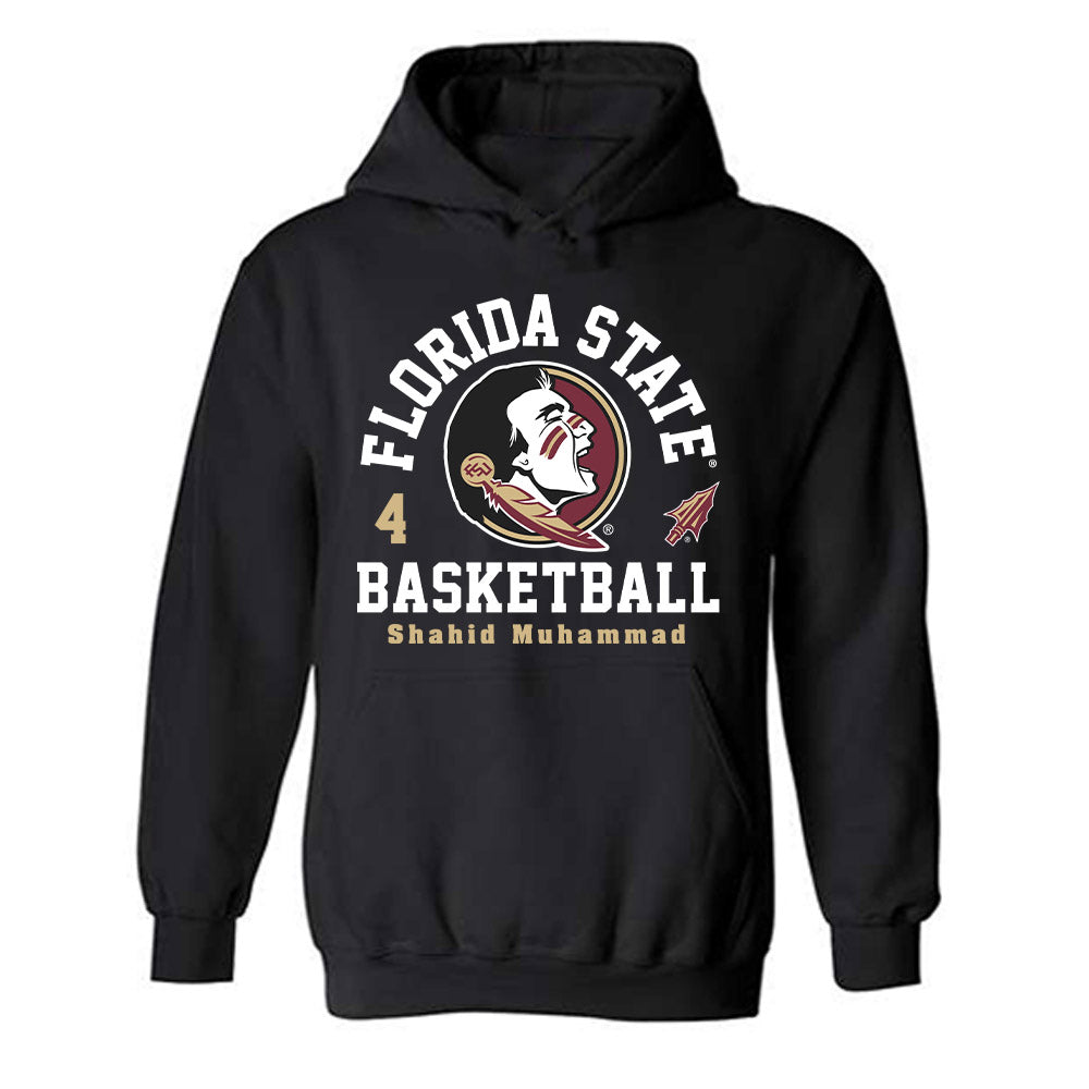 FSU - NCAA Men's Basketball : Shahid Muhammad - Classic Fashion Shersey Hooded Sweatshirt-0