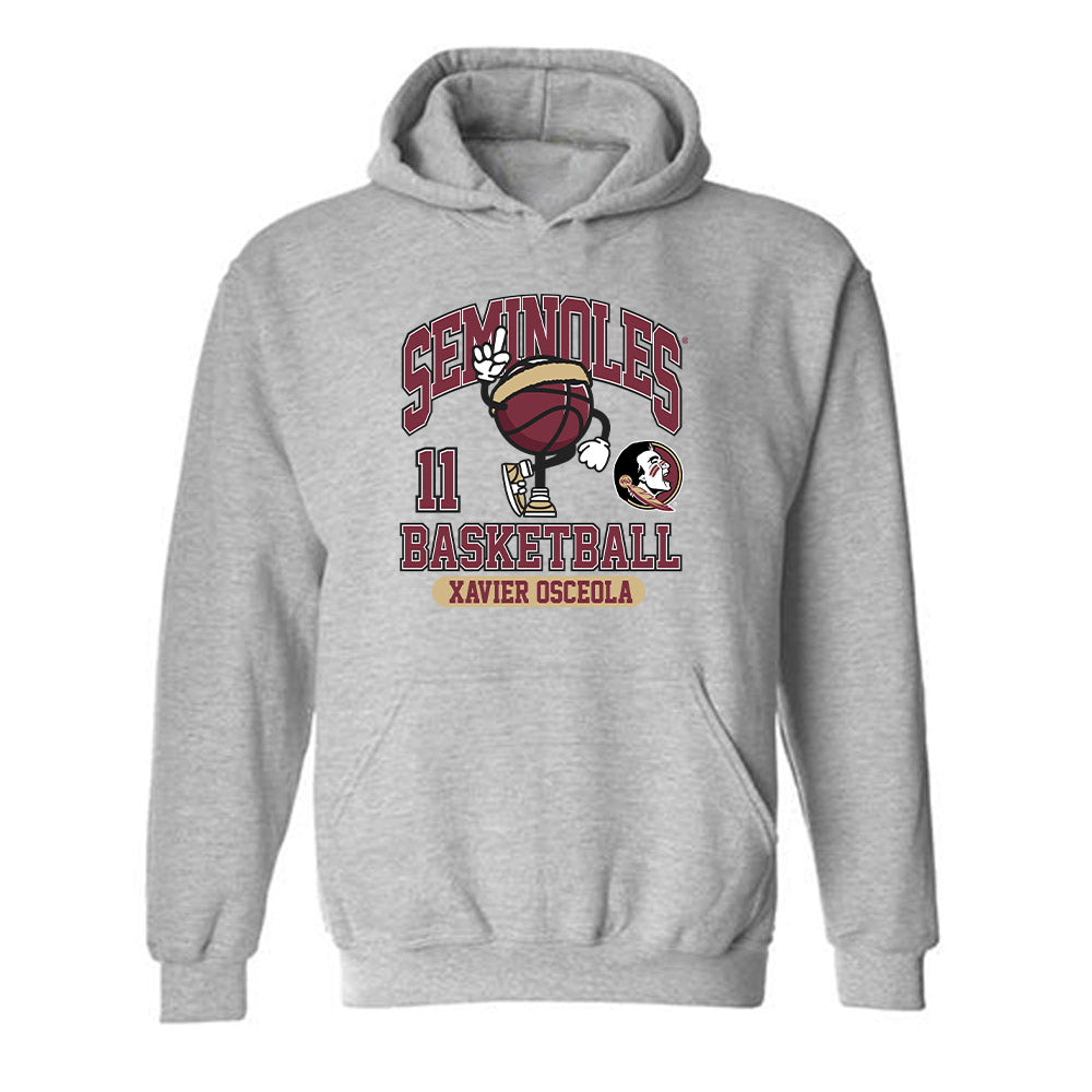 FSU - NCAA Men's Basketball : Xavier Osceola - Fashion Shersey Hooded Sweatshirt-0