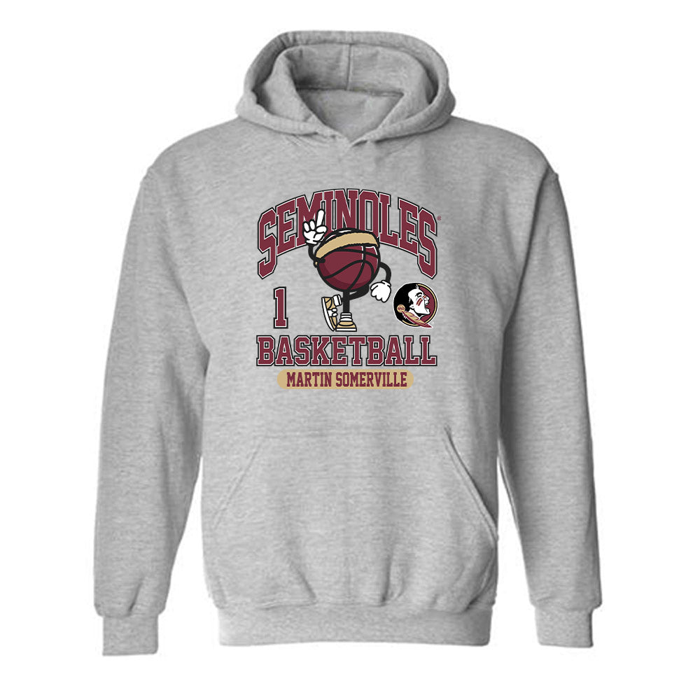 FSU - NCAA Men's Basketball : Martin Somerville - Fashion Shersey Hooded Sweatshirt-0