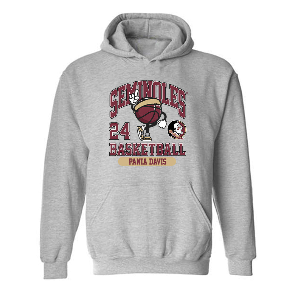 FSU - NCAA Women's Basketball : Pania Davis - Fashion Shersey Hooded Sweatshirt-0
