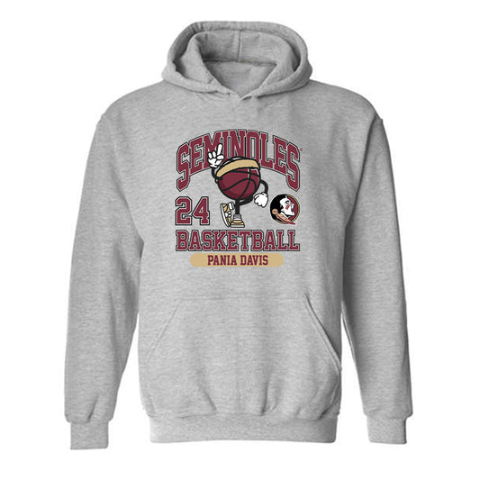 FSU - NCAA Women's Basketball : Pania Davis - Fashion Shersey Hooded Sweatshirt-0