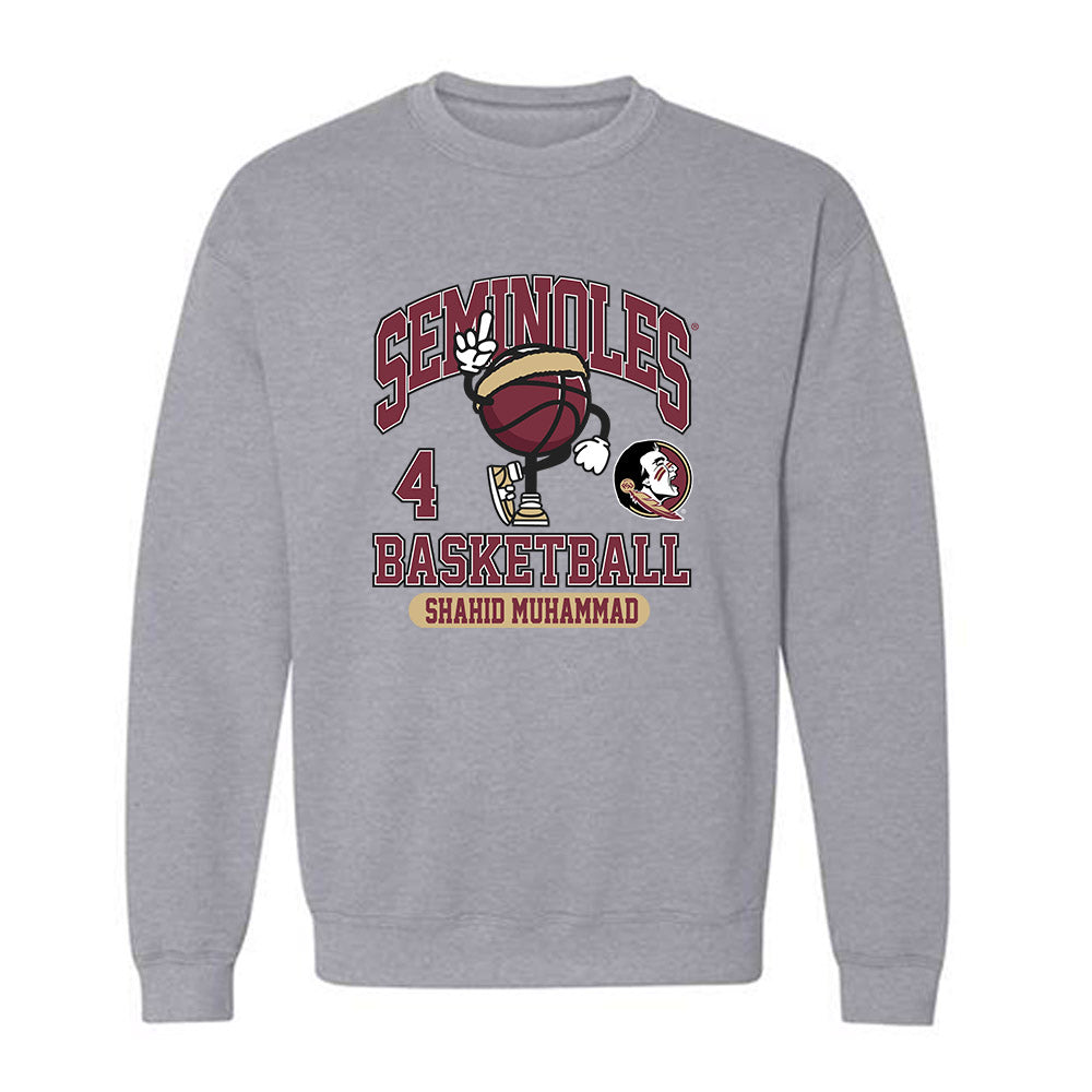 FSU - NCAA Men's Basketball : Shahid Muhammad - Fashion Shersey Crewneck Sweatshirt-0