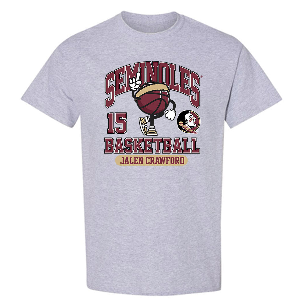 FSU - NCAA Men's Basketball : Jalen Crawford - Fashion Shersey T-Shirt-0