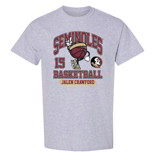 FSU - NCAA Men's Basketball : Jalen Crawford - Fashion Shersey T-Shirt-0