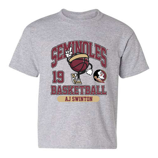 FSU - NCAA Men's Basketball : AJ Swinton - Fashion Shersey Youth T-Shirt-0