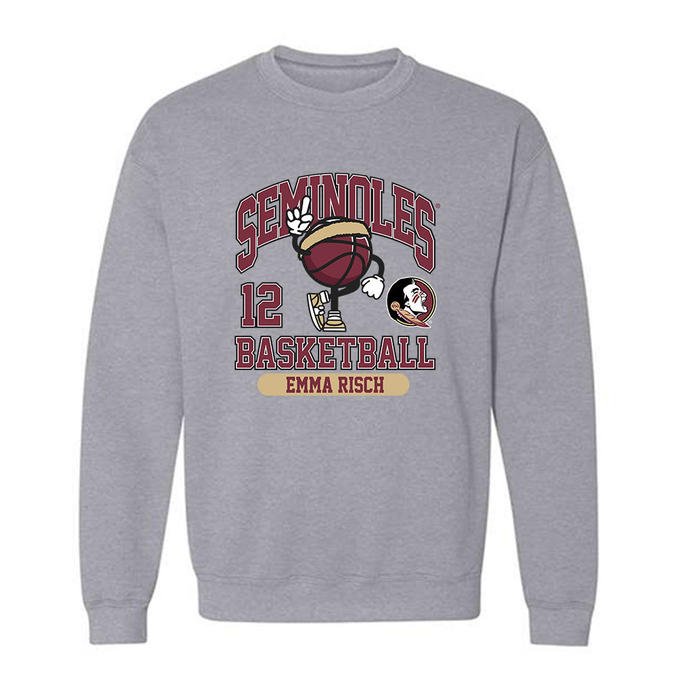 FSU - NCAA Women's Basketball : Emma Risch - Fashion Shersey Crewneck Sweatshirt-0