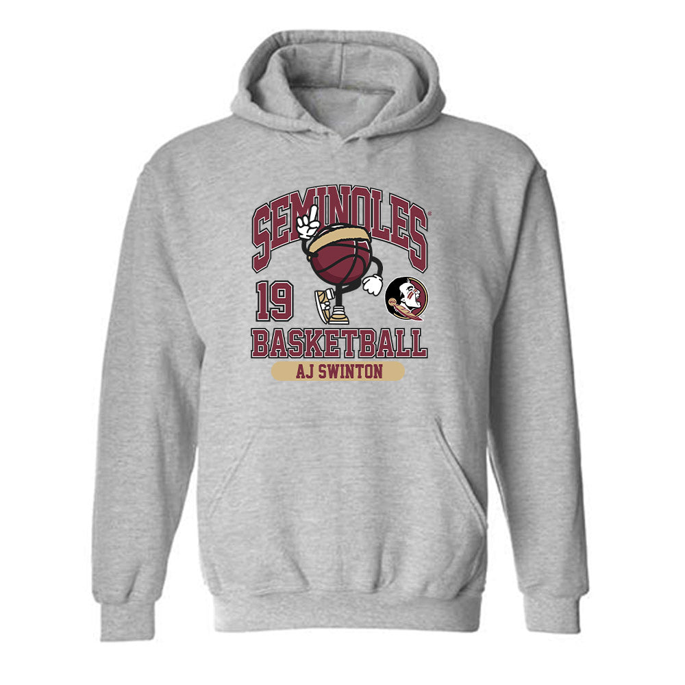 FSU - NCAA Men's Basketball : AJ Swinton - Fashion Shersey Hooded Sweatshirt-0