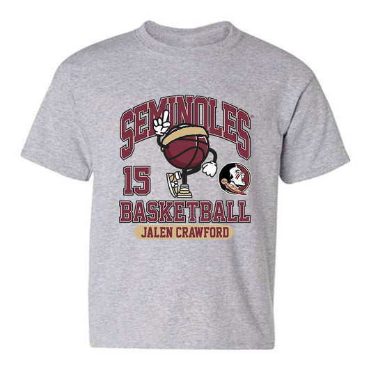 FSU - NCAA Men's Basketball : Jalen Crawford - Fashion Shersey Youth T-Shirt-0