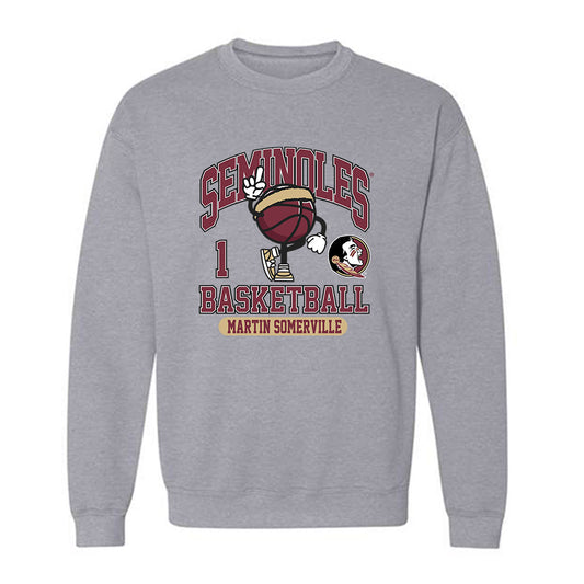 FSU - NCAA Men's Basketball : Martin Somerville - Fashion Shersey Crewneck Sweatshirt-0