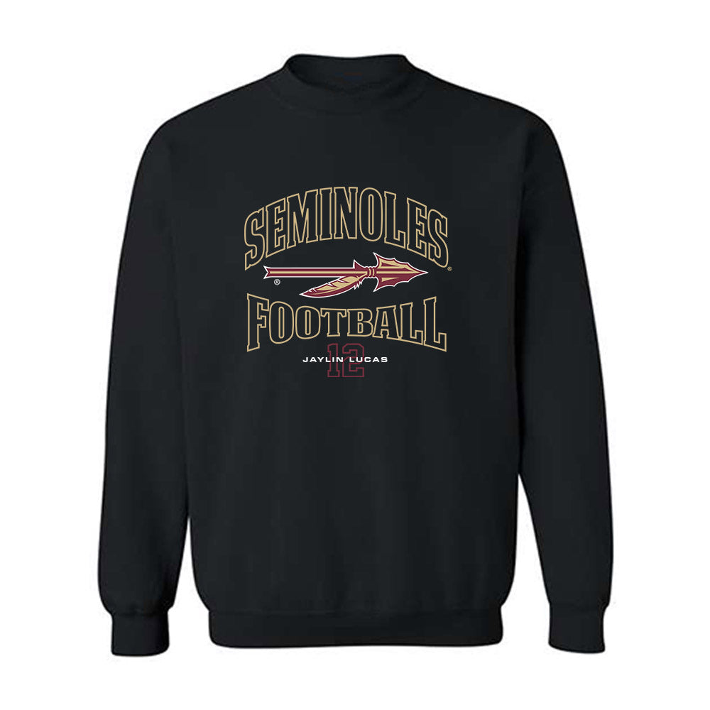 FSU - NCAA Football : Jaylin Lucas - Classic Fashion Shersey Crewneck Sweatshirt-0