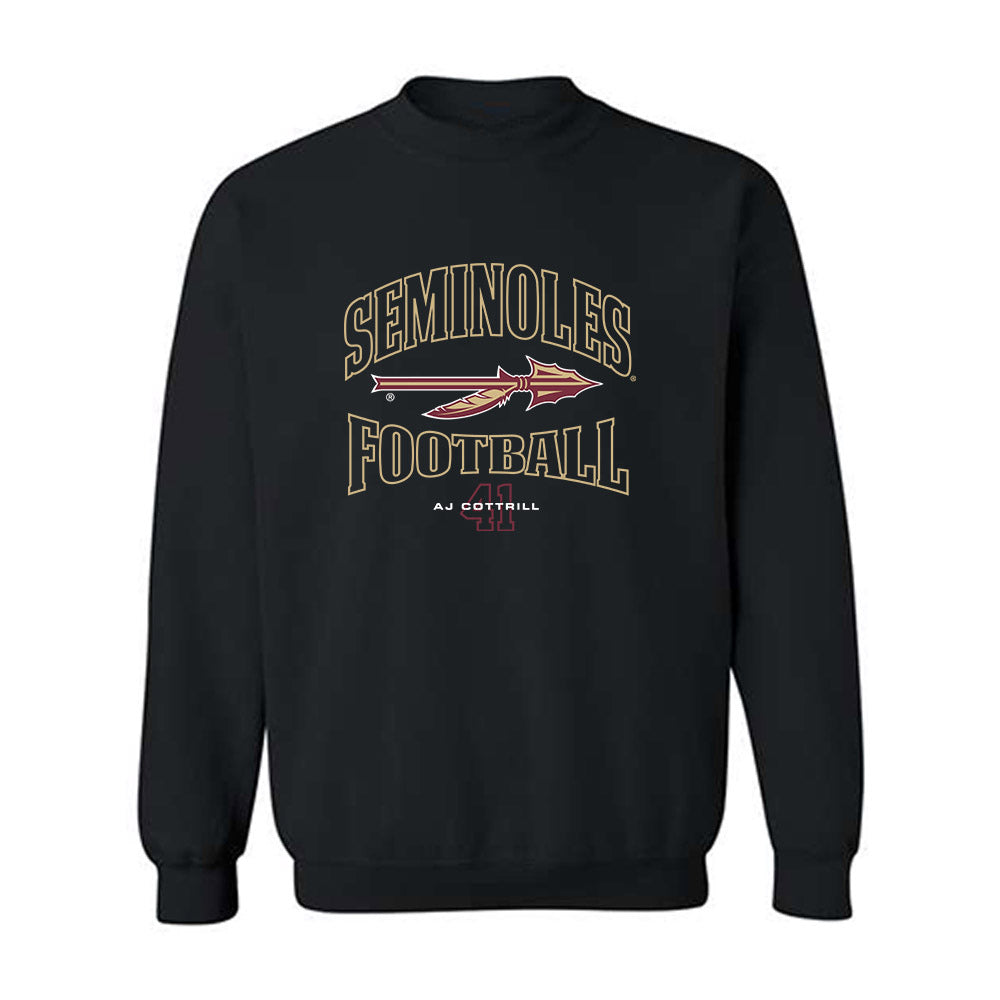 FSU - NCAA Football : AJ Cottrill - Classic Fashion Shersey Crewneck Sweatshirt-0